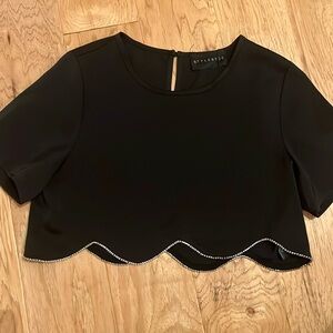 NWT rhinestone Crop top